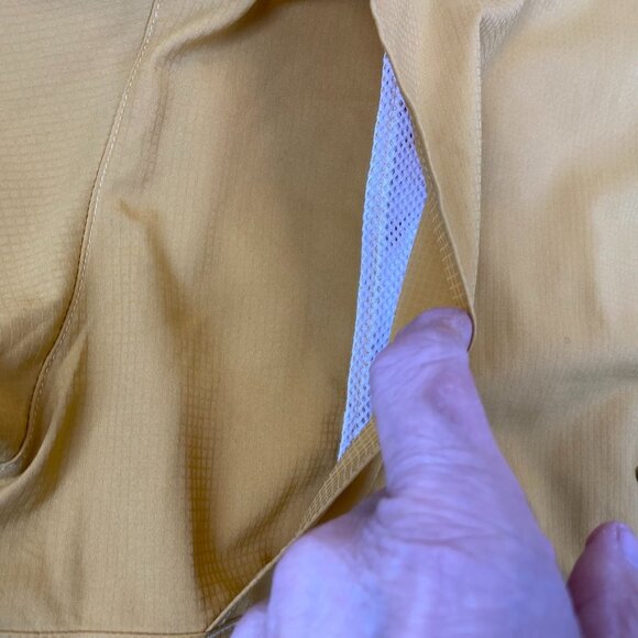 Columbia PFG Mens Fishing Shirt M Omni-Shade Yellow Short-Sleeve Caped and Vente - Picture 10 of 12